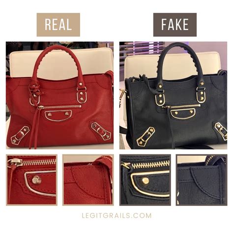how to spot fake balenciaga city bag